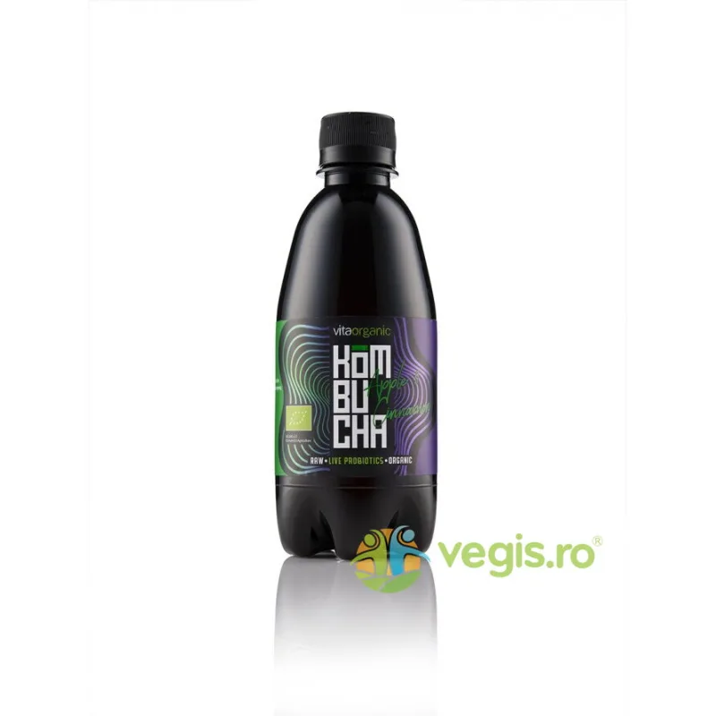 Kombucha cu Mere si Scortisoara Raw Ecologica/Bio 330ml VITA ORGANIC — preț și oferte