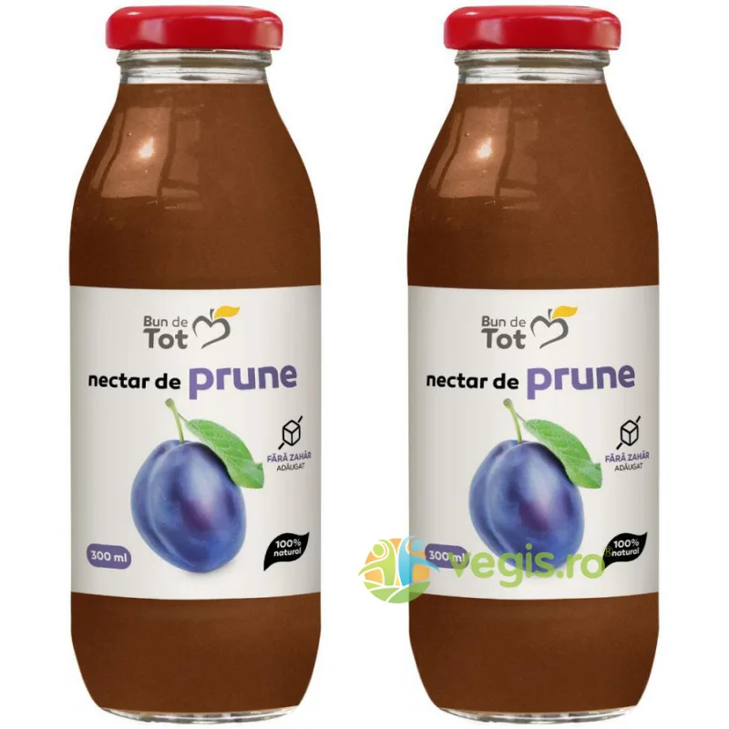 Pachet Nectar de Prune fara Zahar Adaugat 300ml+300ml BUN DE TOT — preț și oferte