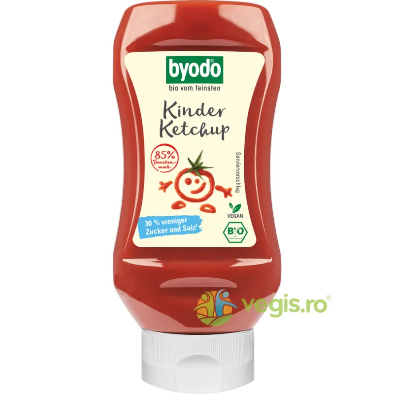 Ketchup pentru Copii cu 85% Tomate fara Gluten Ecologic/Bio 300ml BYODO — preț și oferte