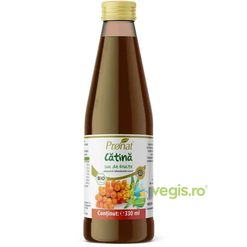 Suc de Catina Alba 100% Ecologica/Bio 330ml PRONAT — preț și oferte