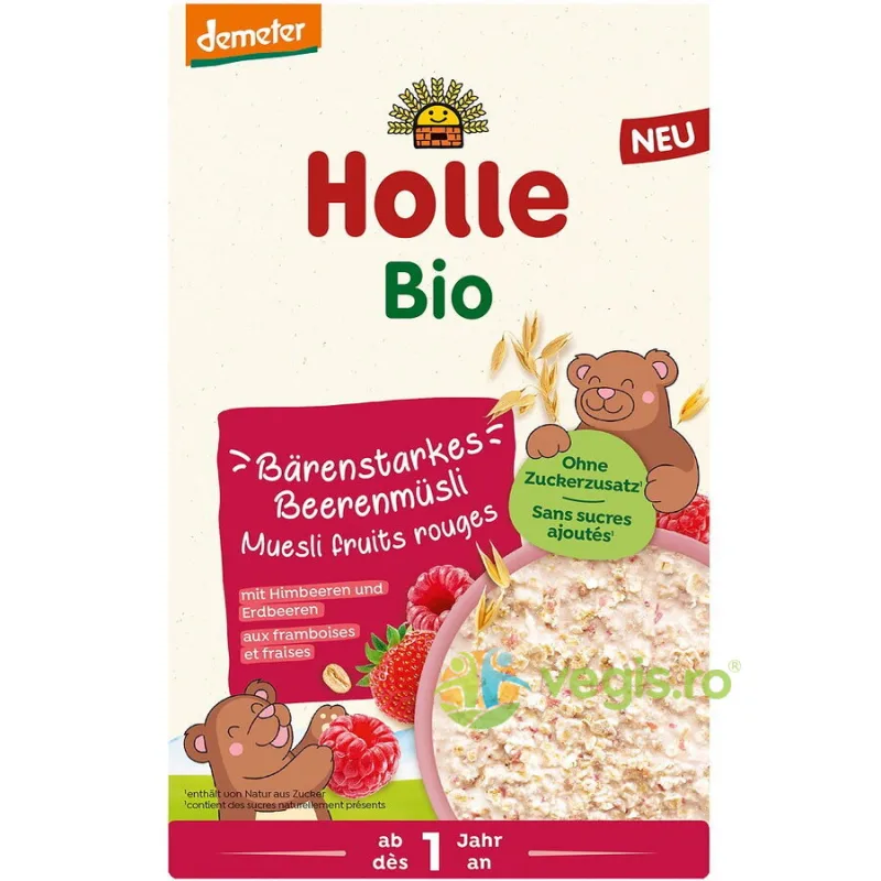 Musli Integral pentru Copii cu Fructe de Padure Demeter Ecologic/Bio 200g HOLLE — preț și oferte