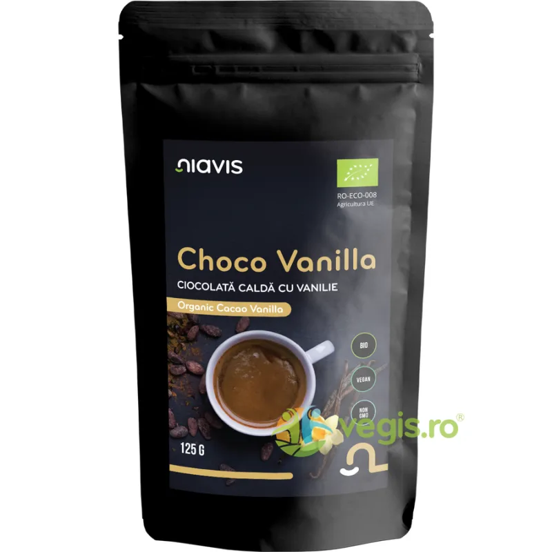 Ciocolata Calda cu Vanilie (Choco Vanilla Mix) Ecologica/Bio 125g NIAVIS — preț și oferte