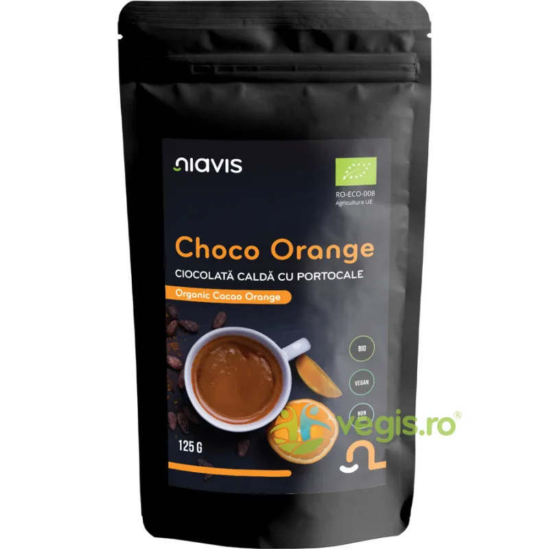 Ciocolata Calda cu Portocale (Choco Orange Mix) Ecologic/Bio 125g NIAVIS — preț și oferte