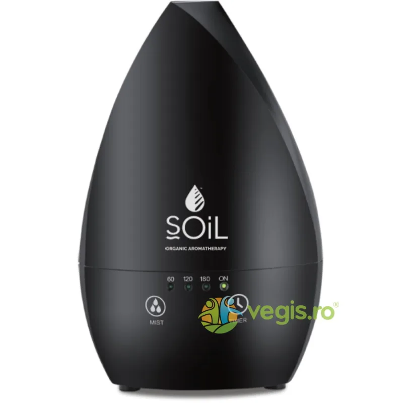 Difuzor Negru de Aromaterapie Ultrasonic cu Lampa Led SOiL — preț și oferte
