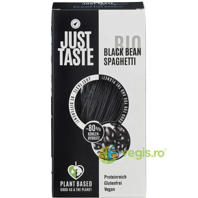 Spaghete Proteice din Fasole Neagra fara Gluten Ecologice/Bio 250g JUST TASTE — preț și oferte
