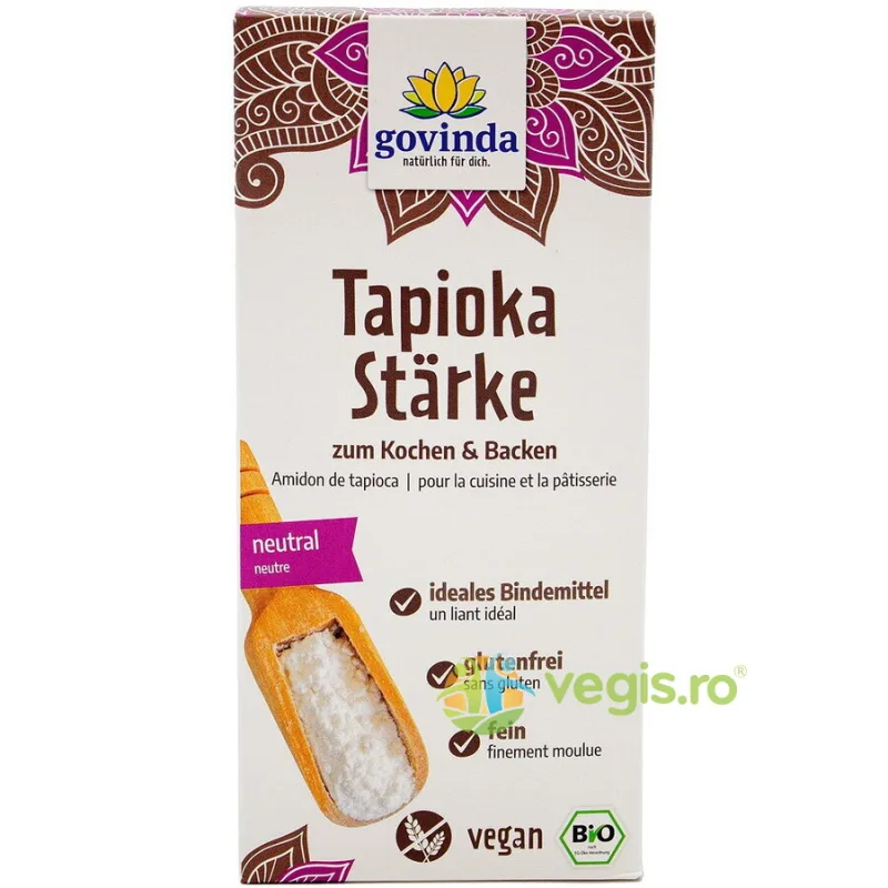 Amidon de Tapioca fara Gluten Ecologic/Bio 330g GOVINDA — preț și oferte