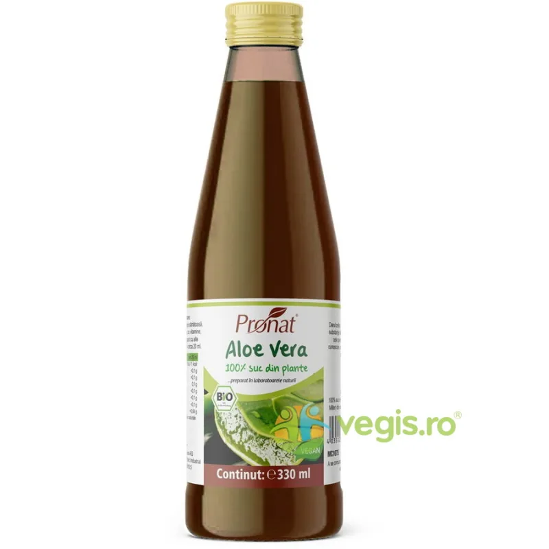 Suc de Aloe Vera 100% Ecologic/Bio 330ml PRONAT — preț și oferte