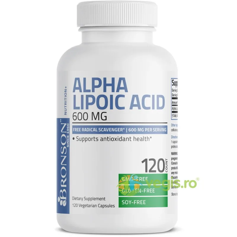 Acid Alfa Lipoic 600mg 120cps BRONSON LABORATORIES — preț și oferte