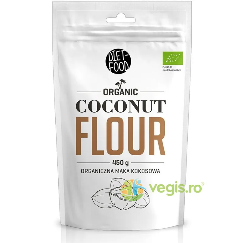 Faina de Cocos Ecologica/Bio 450g DIET FOOD — preț și oferte