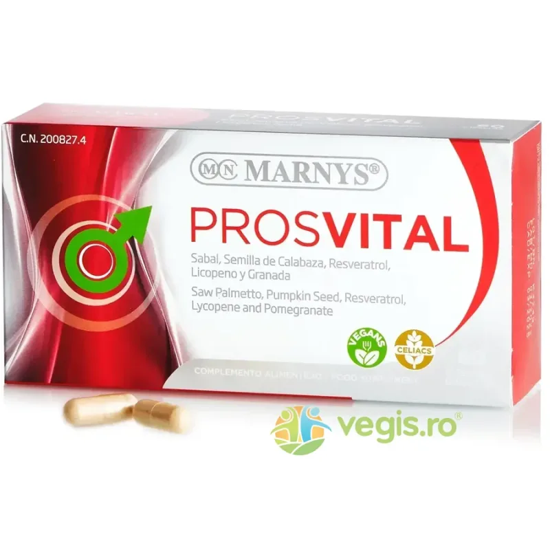 Prosvital pentru Prostata Marita si Tract Urinar cu 11 Ingrediente Active 60cps MARNYS — preț și oferte