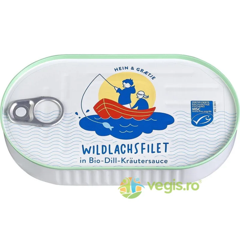 File de Somon Salbatic in Sos de Marar si Ierburi Ecologic/Bio 200g HEIN GRAETJE — preț și oferte