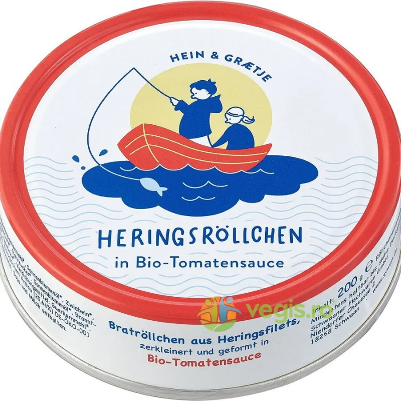 Rondele de Hering in Sos de Rosii Ecologice/Bio 200g HEIN GRAETJE — preț și oferte