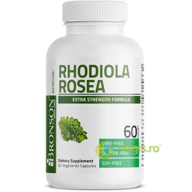 Rhodiola Rosea Root 1000mg 60cps BRONSON LABORATORIES — preț și oferte