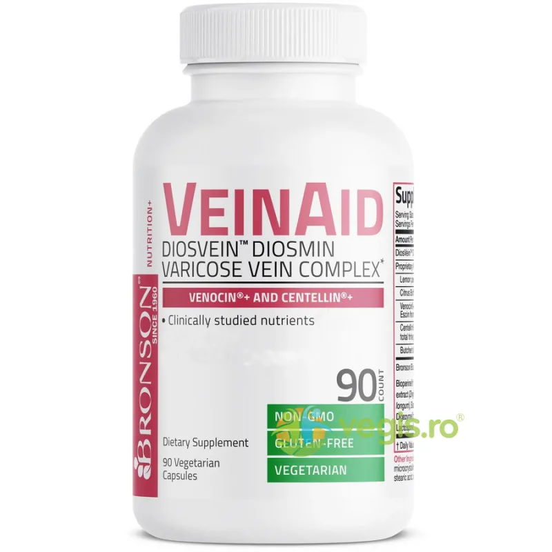 VeinAid Diosmina Varicoza Circulatia Venelor 90cps BRONSON LABORATORIES — preț și oferte