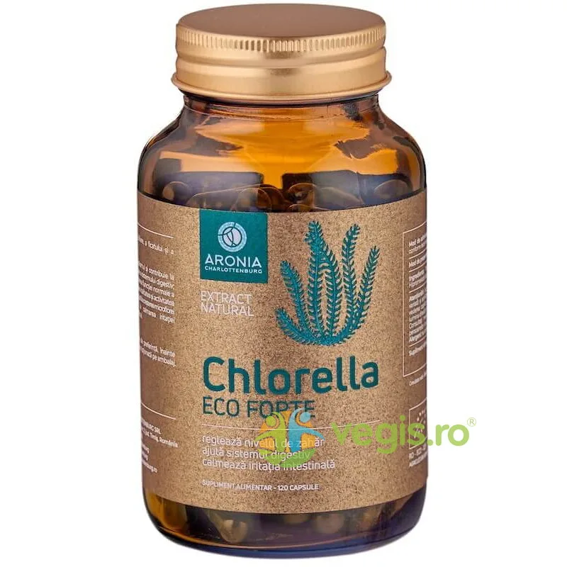 Chlorella Forte pentru Detoxifiere, Digestie si Microflora Intestinala Ecologica/Bio 120cps ARONIA CHARLOTTENBURG — preț și oferte