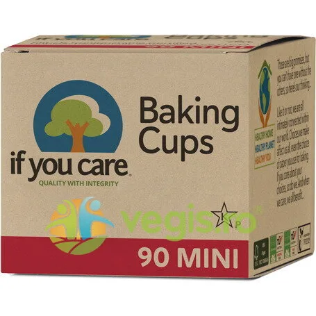 Hartie de Copt Mini pentru Briose Compostabila Nealbita fara Clor 90buc If You Care — preț și oferte