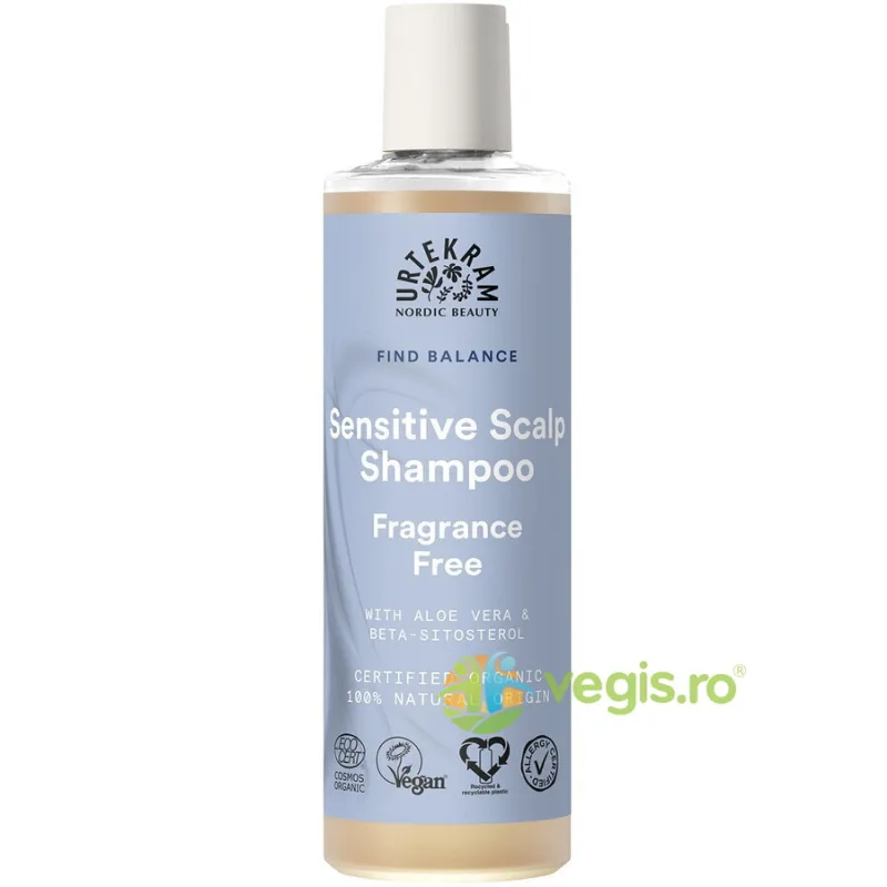 Sampon pentru Scalp Sensibil cu Aloe Vera fara Parfum Bio 250ml URTEKRAM — preț și oferte