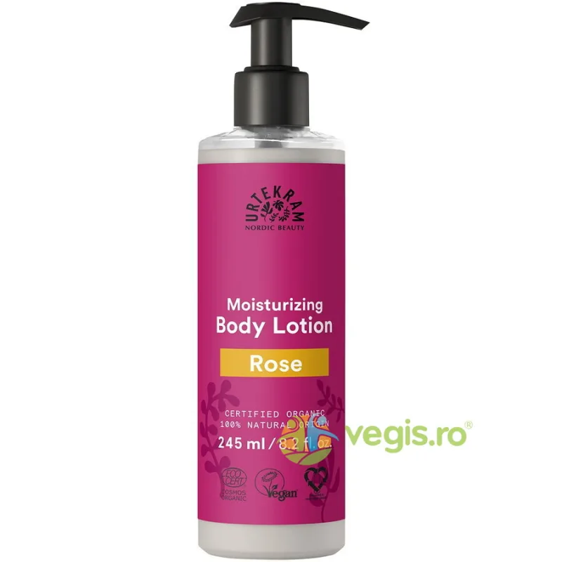 Lotiune de Corp cu Trandafir Bio 245ml URTEKRAM — preț și oferte