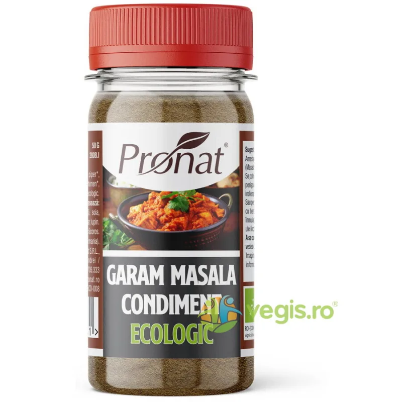 Garam Masala Ecologic/Bio 50g PRONAT — preț și oferte