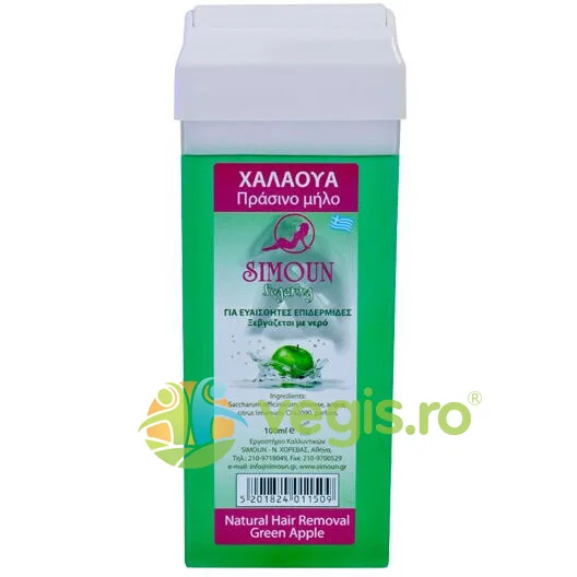 Ceara Depilatoare Roll-On Naturala de Zahar cu Aroma de Mar Verde 100g SIMOUN — preț și oferte