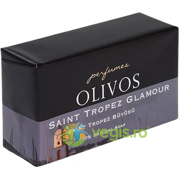 Sapun Parfumat pentru Ten, Corp si Par cu Ulei de Masline Extra Virgin Saint Tropez Glamour 250g OLIVOS — preț și oferte