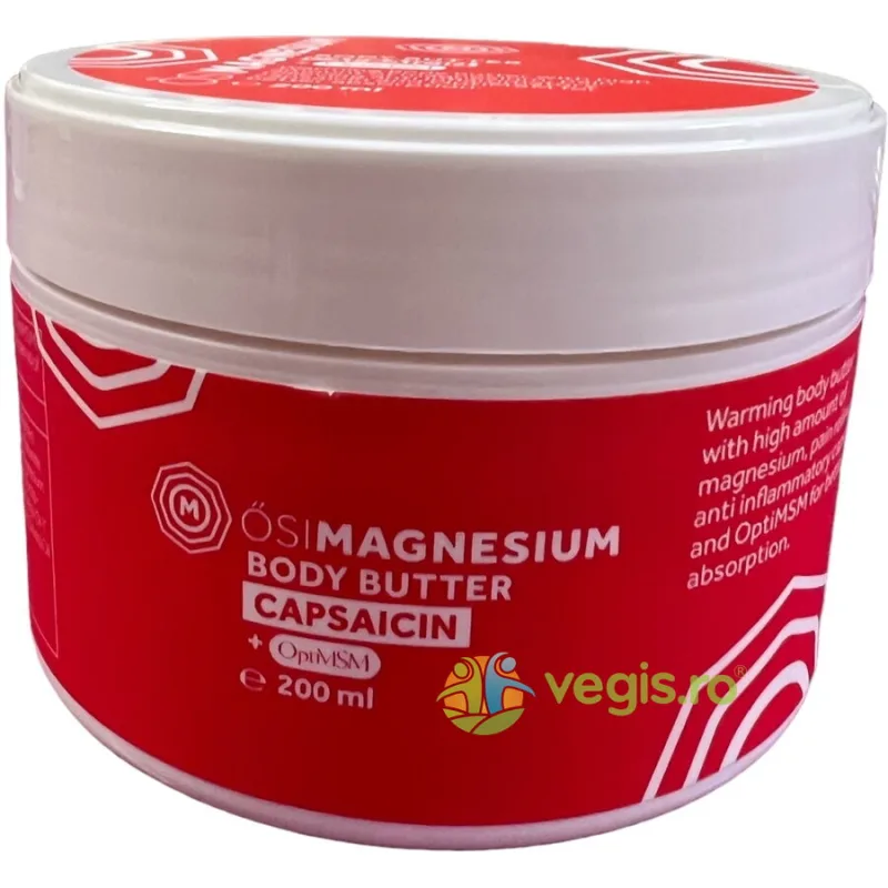 Unt de Corp cu Capsaicin (Extract de Ardei Chili) + OptiMSM 200ml OSIMAGNESIUM — preț și oferte