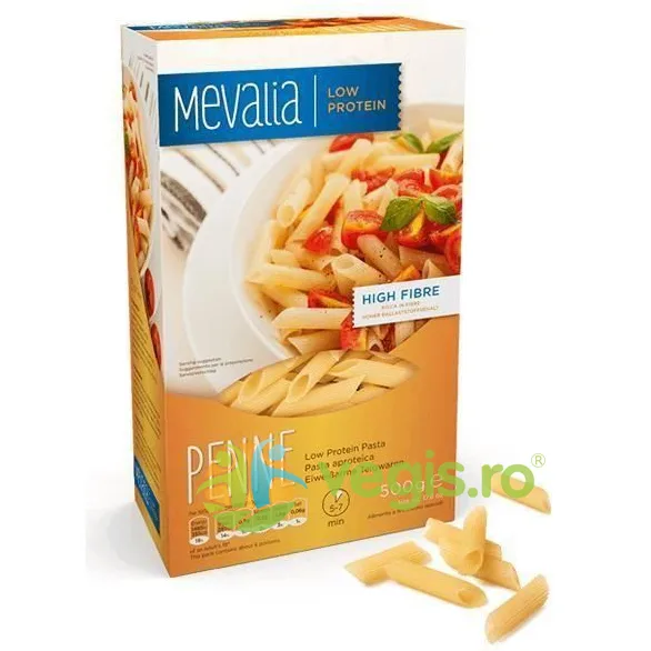 Paste Penne cu Continut Proteic Scazut 500g MEVALIA — preț și oferte