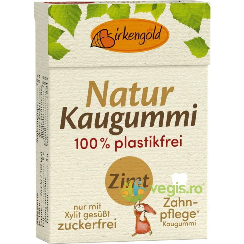 Guma de Mestecat cu Xylitol si Scortisoara pentru Ingrijirea Dintilor 28g BIRKENGOLD — preț și oferte