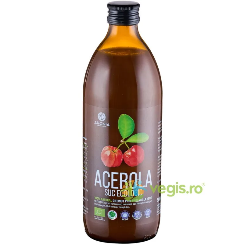 Suc de Acerola Ecologic/Bio 500ml ARONIA CHARLOTTENBURG — preț și oferte