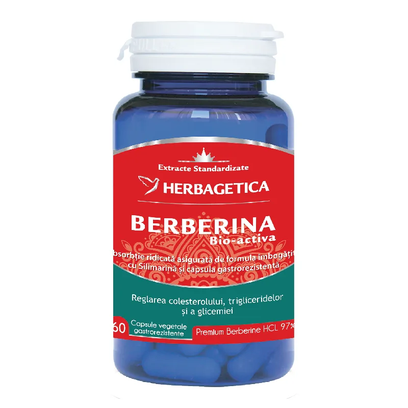 Berberina Bio-activa, 60 capsule, Herbagetica — preț și oferte