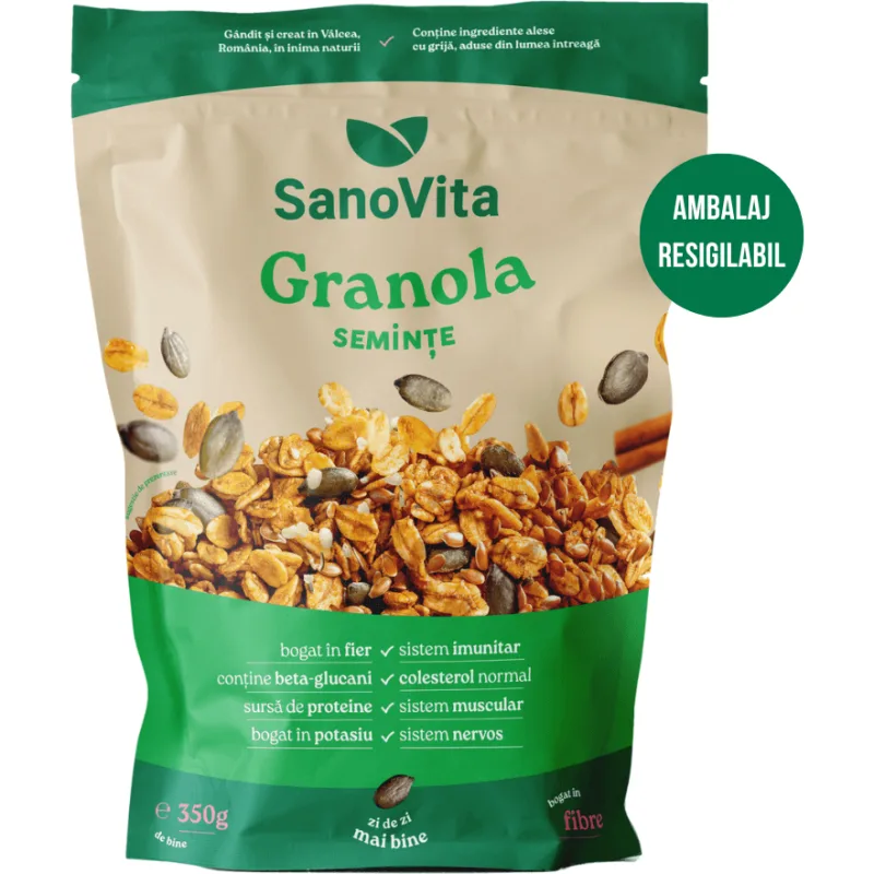 Granola cu Seminte 350g SANOVITA — preț și oferte