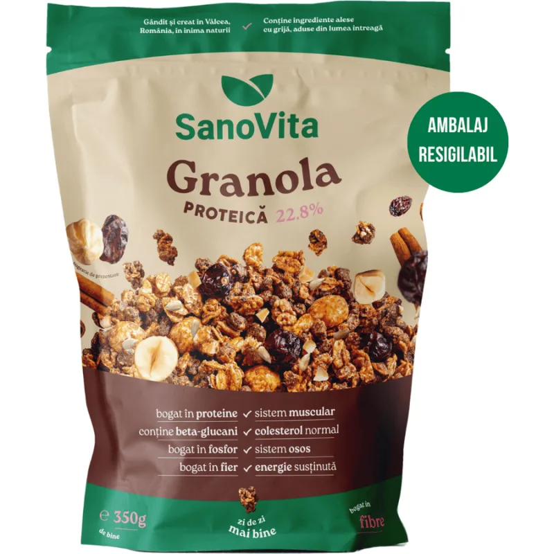 Granola Proteica 350g SANOVITA — preț și oferte