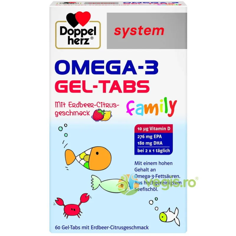 System Omega 3 Gel-Tabs 60cpr masticabile DOPPELHERZ — preț și oferte
