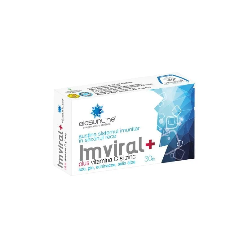 Imviral + Vitamina C si Zinc, 30 tablete, Helcor HELCOR BAIA MARE — preț și oferte
