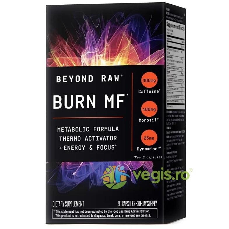 Termogenic Arzator de Grasimi Beyond Raw Burn MF 90cps GNC — preț și oferte
