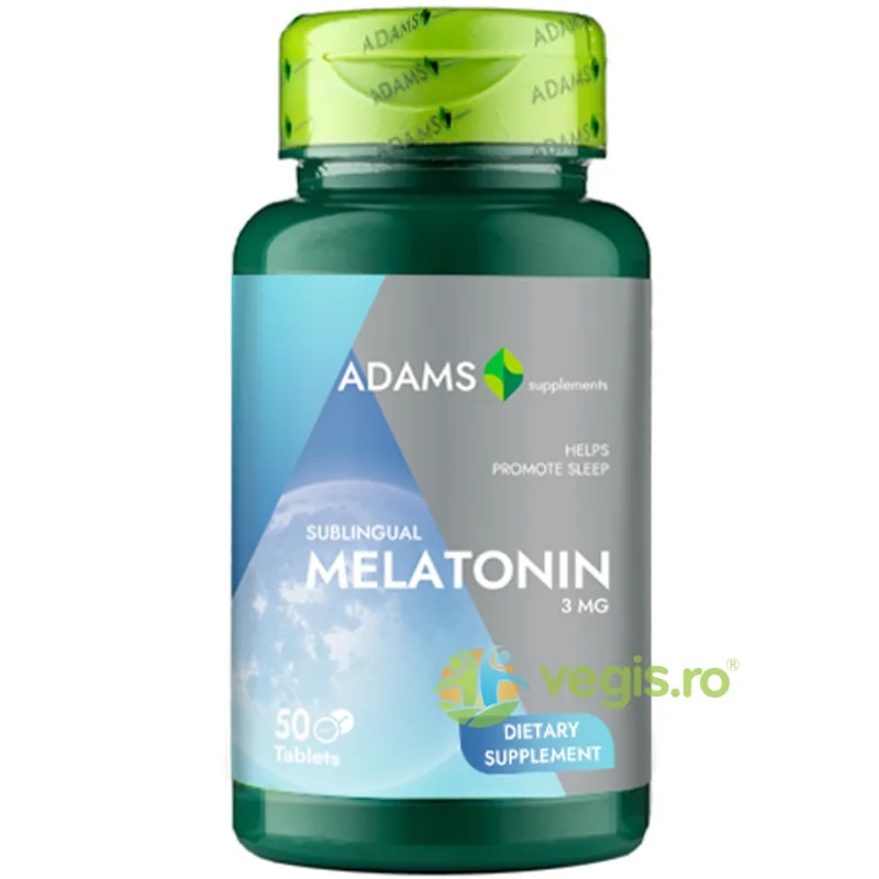 Melatonina 3mg 50tb ADAMS VISION — preț și oferte
