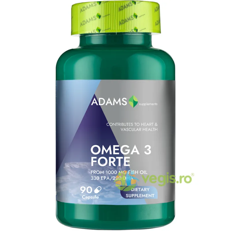 Omega3 Forte (33%EPA/22%DHA) 90 cps ADAMS VISION — preț și oferte