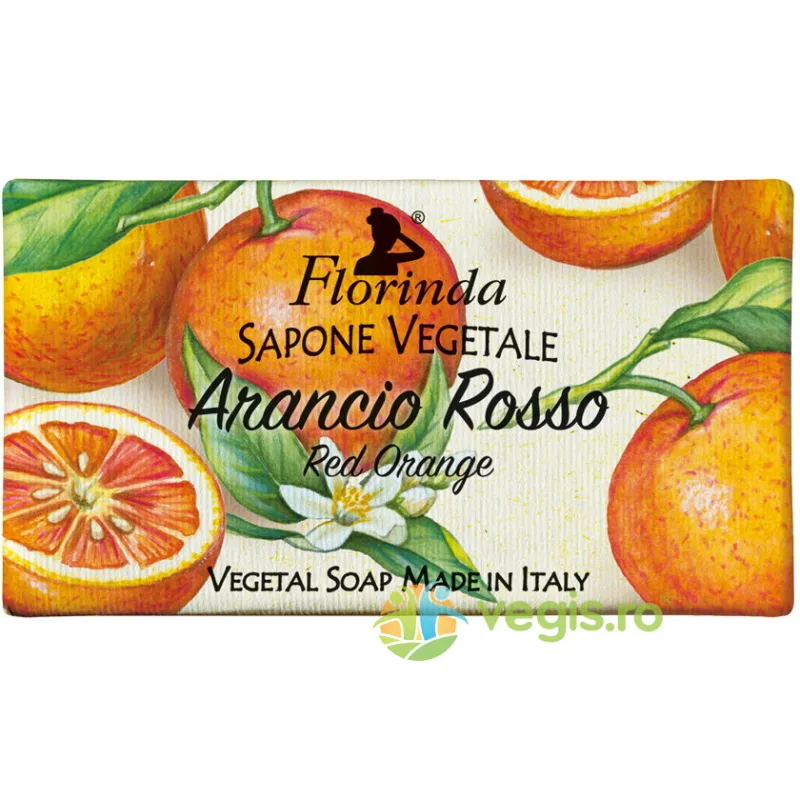 Sapun Vegetal Florinda cu Parfum de Portocale Rosii 100g LA DISPENSA — preț și oferte