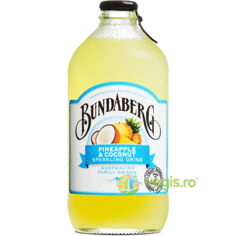 Bautura Carbogazoasa cu Ananas si Cocos Bundaberg 375ml — preț și oferte