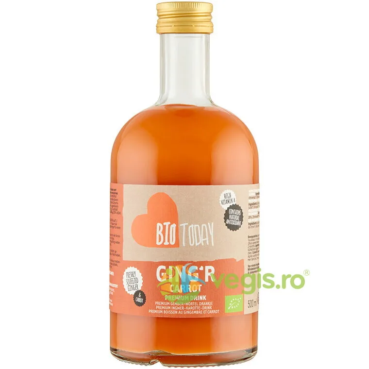 Bautura Premium cu Gimbir si Morcov Ecologica/Bio 500ml BIO TODAY — preț și oferte