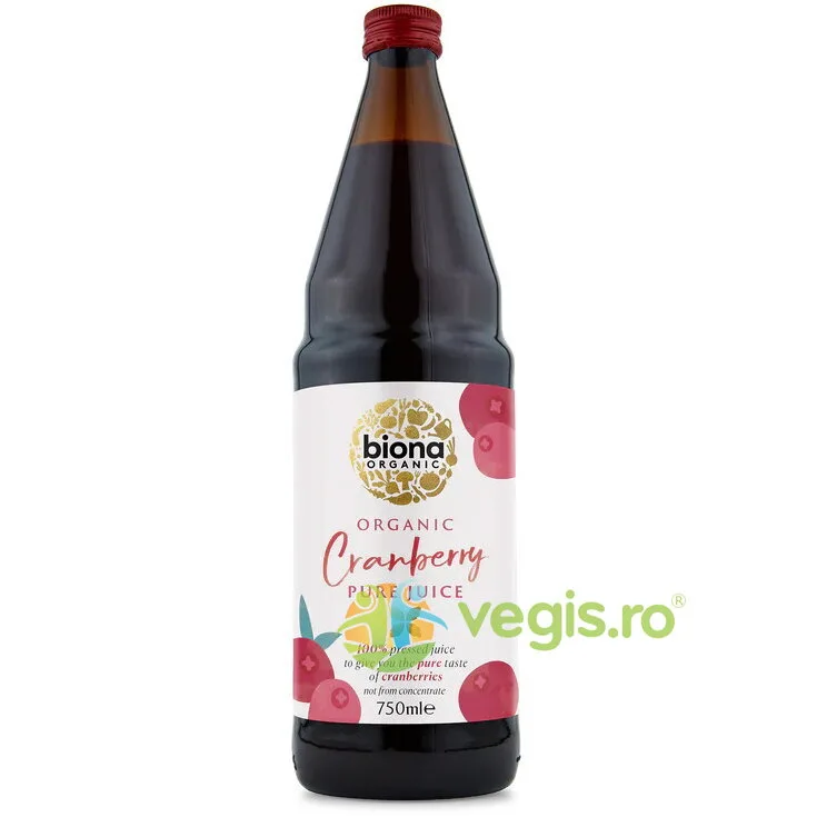 Suc de Merisoare Pur Ecologic/Bio 750ml BIONA — preț și oferte