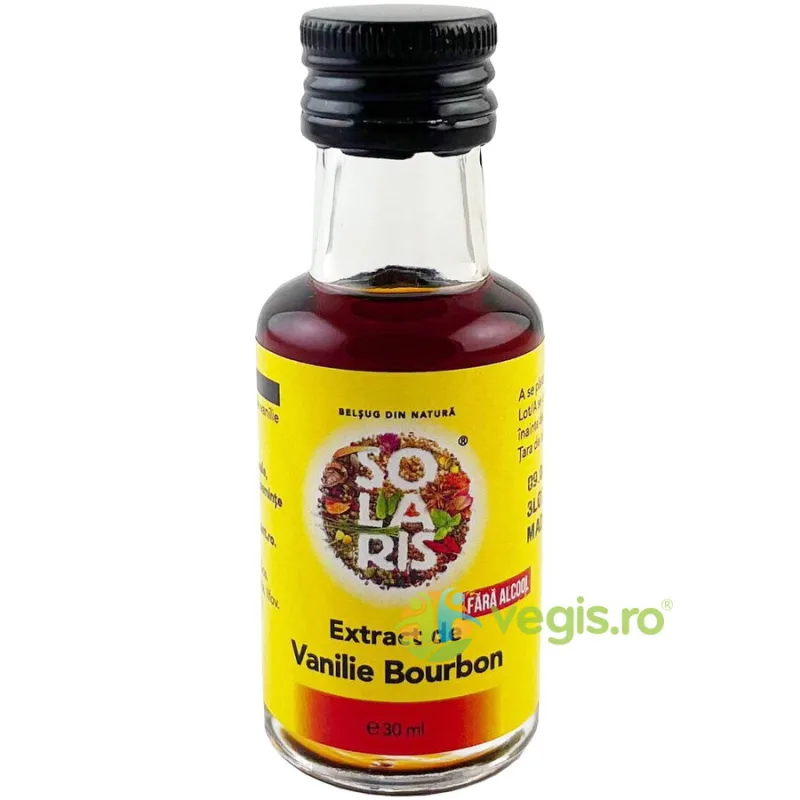 Extract de Vanilie Bourbon fara Alcool 30ml SOLARIS — preț și oferte