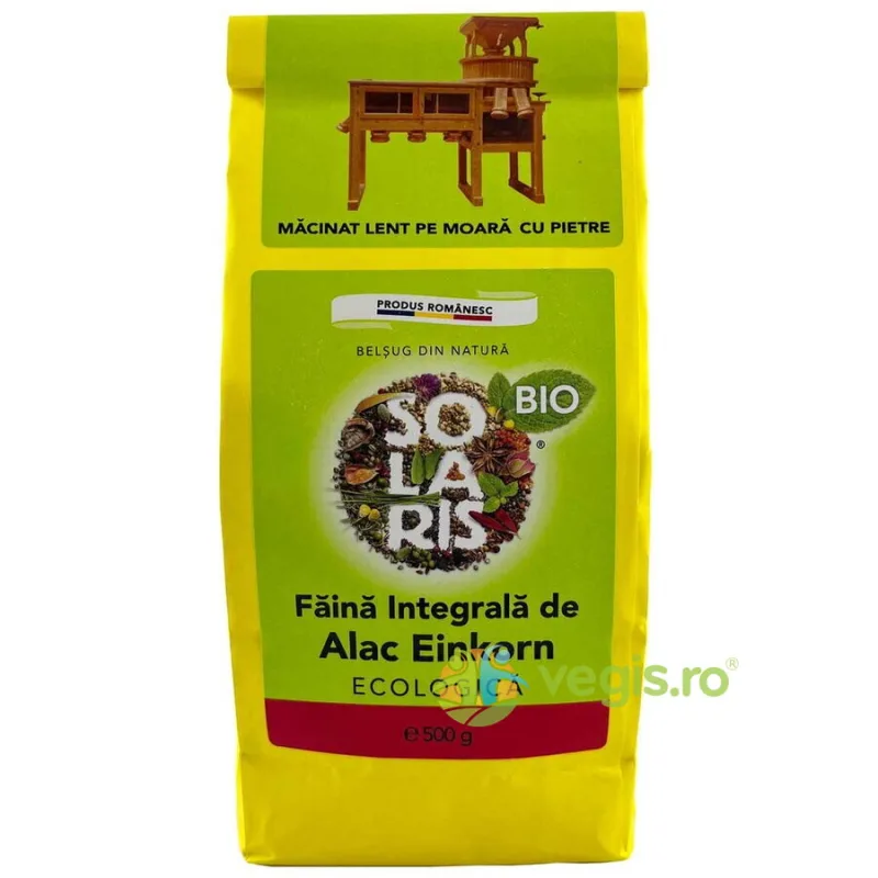 Faina Integrala de Grau Alac Einkorn Ecologica/Bio 500g SOLARIS — preț și oferte