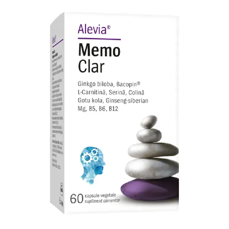 Memo Clar, 60 capsule, Alevia — preț și oferte