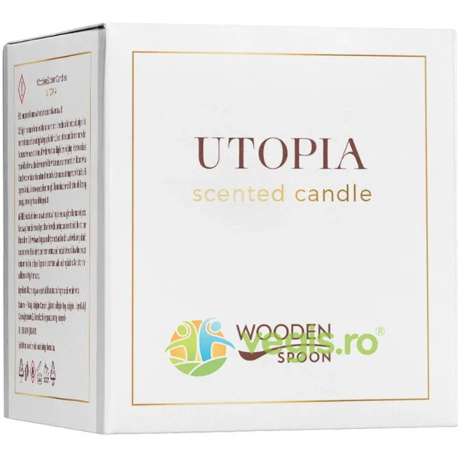 Lumanare Naturala cu Patchouli Utopia 200g WOODEN&nbsp;SPOON — preț și oferte