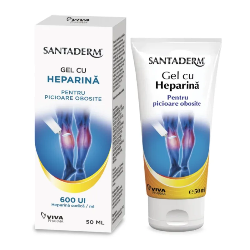 Gel cu heparina 600UI Santaderm, 50 ml VIVA PHARMA — preț și oferte