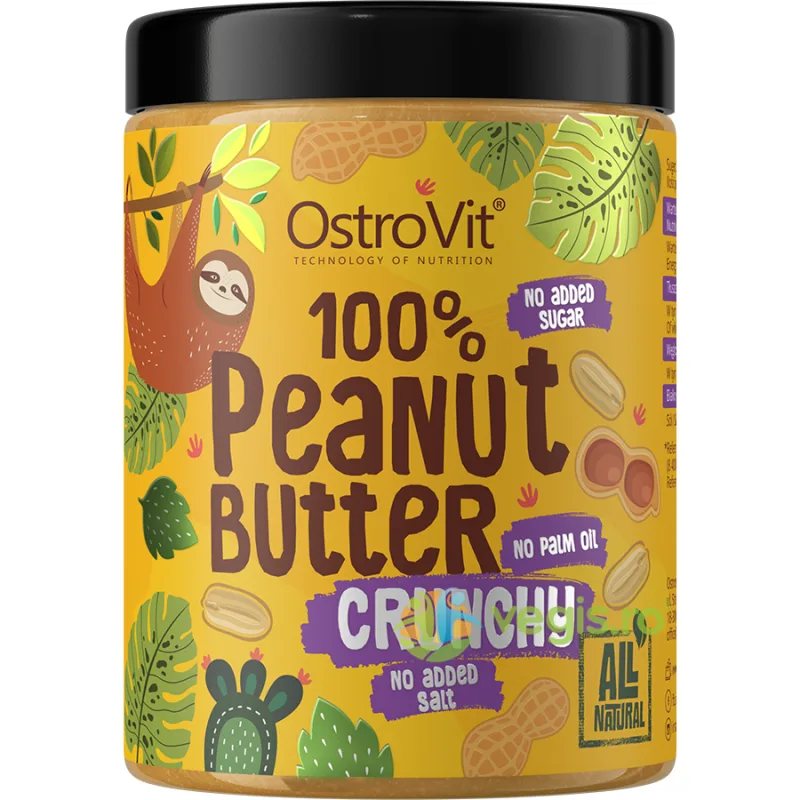 Pasta de Arahide Crocanta (Peanut Butter Crunchy) 1kg OSTROVIT — preț și oferte
