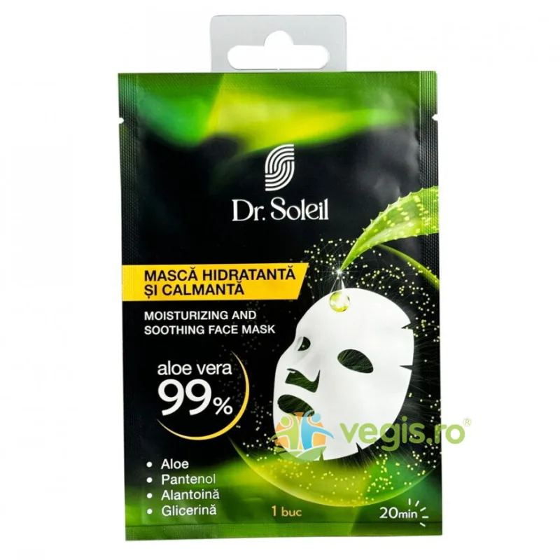 Masca Hidratanta Calmanta pentru Fata 1buc Dr. Soleil — preț și oferte