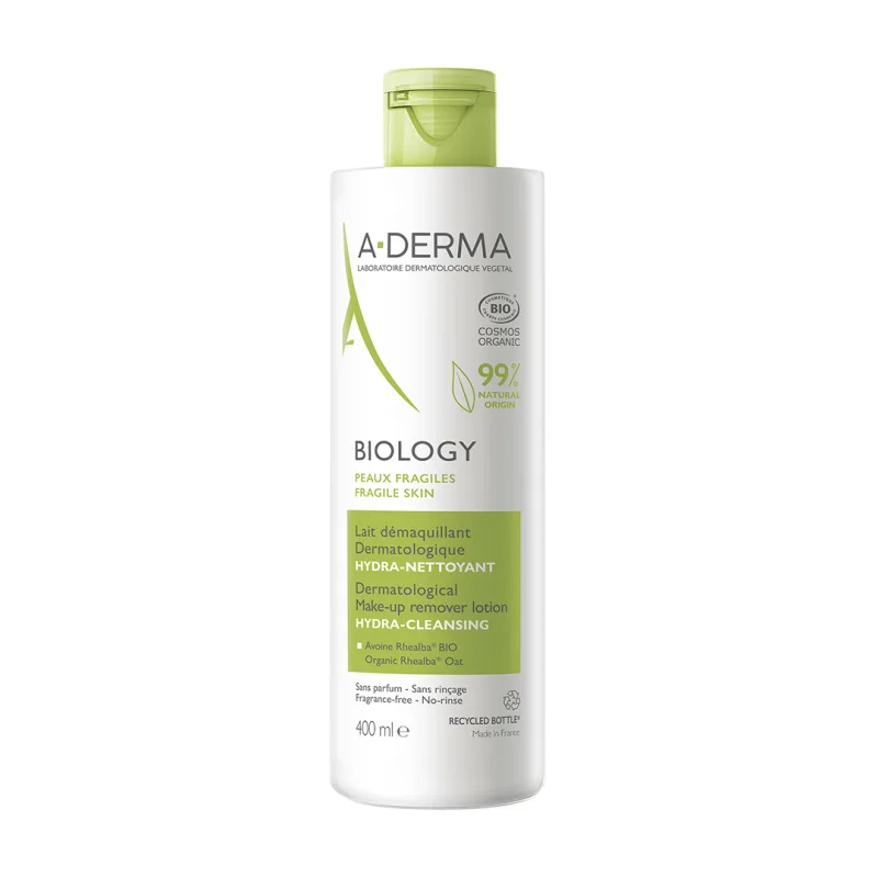 Lapte demachiant hidratant Biology, 400 ml, A-Derma — preț și oferte