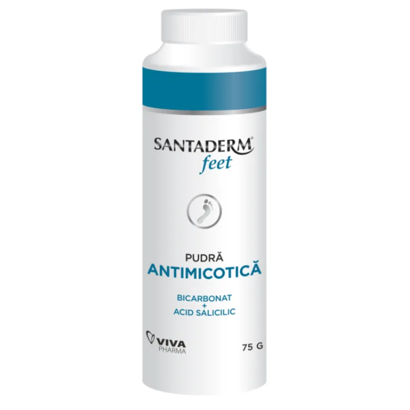 Pudra antimicotica Santaderm 4feet, 75 g, Viva Pharma — preț și oferte